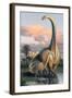 Apatosaurus Dinosaur-Lantern Press-Framed Art Print