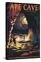 Ape Cave - Mount St. Helens - Sunset View-Lantern Press-Stretched Canvas