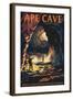 Ape Cave - Mount St. Helens - Sunset View-Lantern Press-Framed Art Print