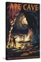 Ape Cave - Mount St. Helens - Sunset View-Lantern Press-Stretched Canvas