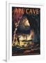 Ape Cave - Mount St. Helens - Sunset View-Lantern Press-Framed Art Print