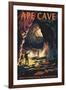 Ape Cave - Mount St. Helens - Sunset View-Lantern Press-Framed Art Print