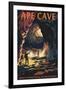 Ape Cave - Mount St. Helens - Sunset View-Lantern Press-Framed Art Print