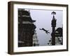 Ape Jumping, Nepal-Michael Brown-Framed Photographic Print