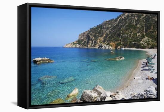 Apella Beach, Karpathos Island, Dodecanese, Greek Islands, Greece, Europe-Tuul-Framed Stretched Canvas