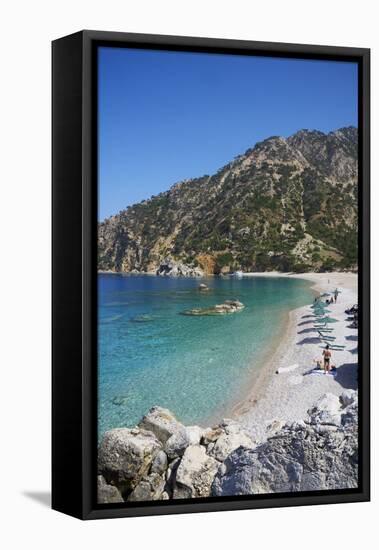 Apella Beach, Karpathos Island, Dodecanese, Greek Islands, Greece, Europe-Tuul-Framed Stretched Canvas