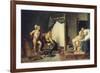 Apelle et Campaspe-Jacques David-Framed Giclee Print