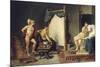 Apelle et Campaspe-Jacques David-Mounted Giclee Print