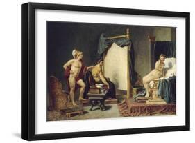 Apelle et Campaspe-Jacques David-Framed Giclee Print