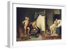 Apelle et Campaspe-Jacques David-Framed Giclee Print