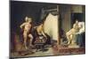 Apelle et Campaspe-Jacques David-Mounted Giclee Print