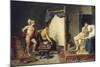 Apelle et Campaspe-Jacques David-Mounted Giclee Print