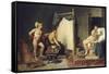 Apelle et Campaspe-Jacques David-Framed Stretched Canvas