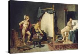 Apelle et Campaspe-Jacques David-Stretched Canvas