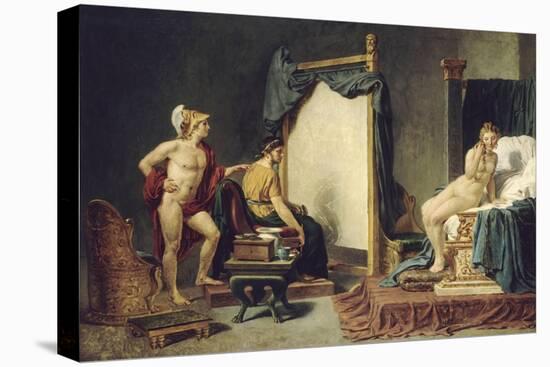 Apelle et Campaspe-Jacques David-Stretched Canvas