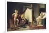 Apelle et Campaspe-Jacques David-Framed Giclee Print