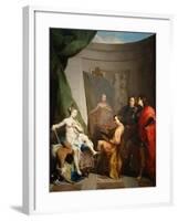 Apelles Painting Campaspe-Nicolas Vleughels-Framed Giclee Print