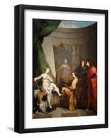 Apelles Painting Campaspe-Nicolas Vleughels-Framed Giclee Print