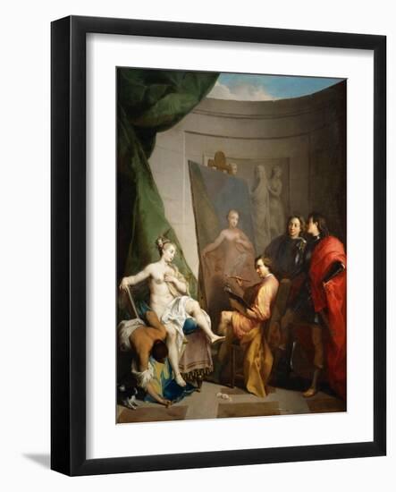 Apelles Painting Campaspe-Nicolas Vleughels-Framed Giclee Print