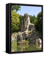 Apennine Colossus by Giambologna, Il Gigante Dell'Appennino, Villa Demidoff, Florence, Italy-Nico Tondini-Framed Stretched Canvas