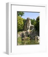 Apennine Colossus by Giambologna, Il Gigante Dell'Appennino, Villa Demidoff, Florence, Italy-Nico Tondini-Framed Photographic Print