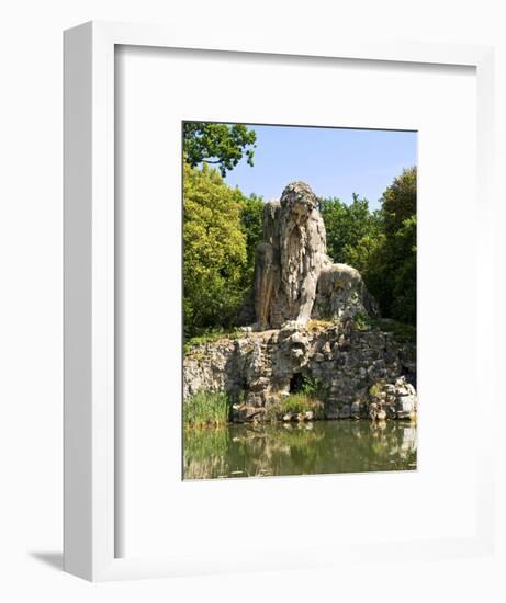 Apennine Colossus by Giambologna, Il Gigante Dell'Appennino, Villa Demidoff, Florence, Italy-Nico Tondini-Framed Photographic Print