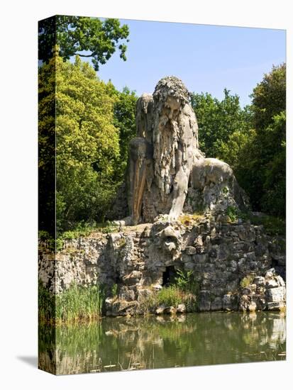 Apennine Colossus by Giambologna, Il Gigante Dell'Appennino, Villa Demidoff, Florence, Italy-Nico Tondini-Stretched Canvas