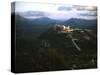 Apennine Mountains Surround Benedictine Abbey of Montecassino on Top of Hill-Jack Birns-Stretched Canvas