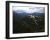 Apennine Mountains Surround Benedictine Abbey of Montecassino on Top of Hill-Jack Birns-Framed Photographic Print