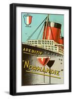 Aperitif Normandie Advertisement-null-Framed Art Print