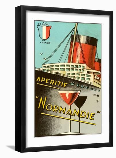 Aperitif Normandie Advertisement-null-Framed Art Print