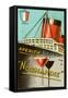 Aperitif Normandie Advertisement-null-Framed Stretched Canvas