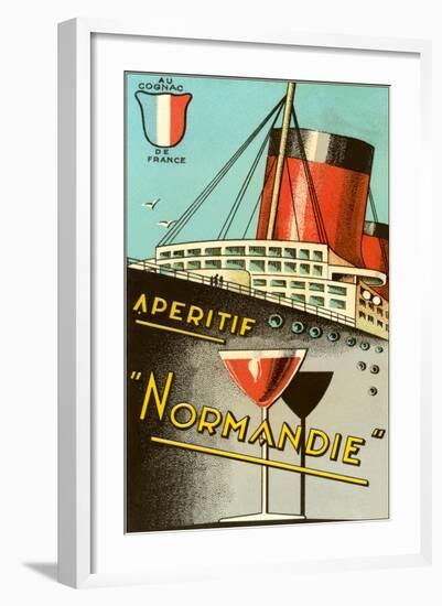 Aperitif Normandie Advertisement-null-Framed Art Print