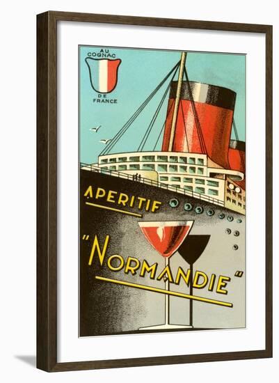 Aperitif Normandie Advertisement-null-Framed Art Print