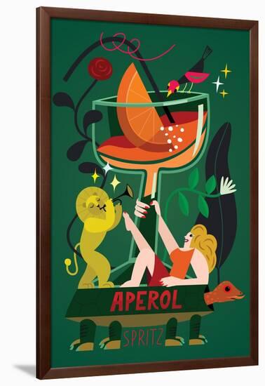 Aperol Spritz, 2017-Yuliya Drobova-Framed Giclee Print