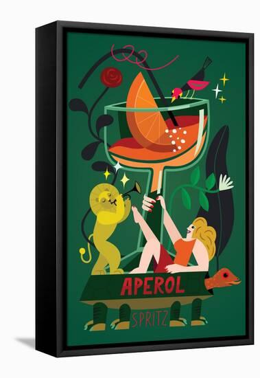 Aperol Spritz, 2017-Yuliya Drobova-Framed Stretched Canvas