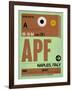 APF Naples Luggage Tag I-NaxArt-Framed Art Print