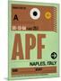 APF Naples Luggage Tag I-NaxArt-Mounted Art Print