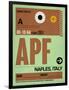 APF Naples Luggage Tag I-NaxArt-Framed Art Print