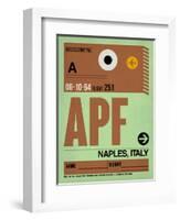 APF Naples Luggage Tag I-NaxArt-Framed Art Print