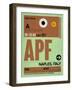 APF Naples Luggage Tag I-NaxArt-Framed Art Print