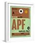 APF Naples Luggage Tag I-NaxArt-Framed Art Print