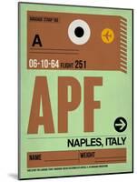 APF Naples Luggage Tag I-NaxArt-Mounted Art Print