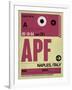 APF Naples Luggage Tag II-NaxArt-Framed Art Print