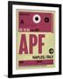 APF Naples Luggage Tag II-NaxArt-Framed Art Print