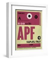 APF Naples Luggage Tag II-NaxArt-Framed Art Print