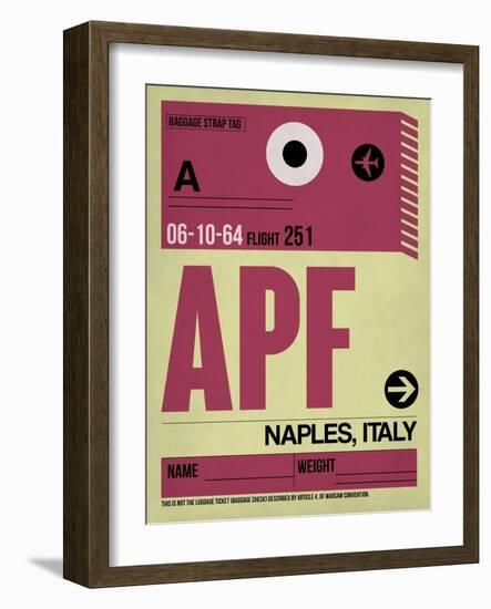 APF Naples Luggage Tag II-NaxArt-Framed Art Print