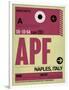 APF Naples Luggage Tag II-NaxArt-Framed Art Print