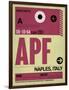 APF Naples Luggage Tag II-NaxArt-Framed Art Print