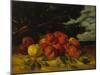 Apfelstilleben. 1871-Gustave Courbet-Mounted Giclee Print